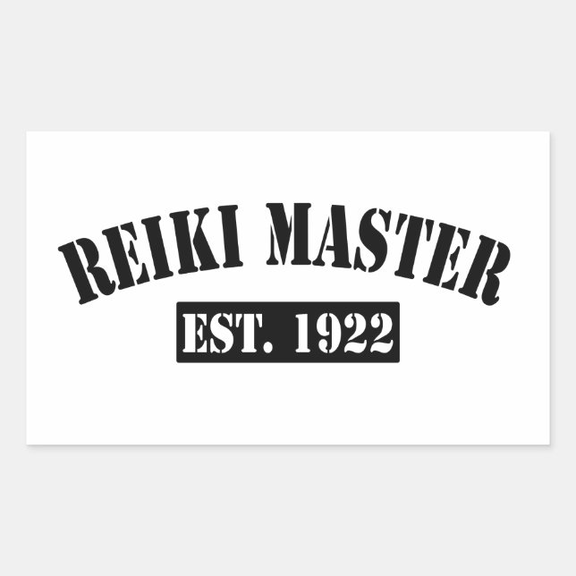 Reiki Master Rechteckiger Aufkleber (Vorderseite)