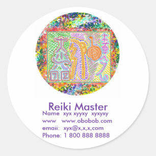 Reiki Master Sales Werbeaktion Runder Aufkleber