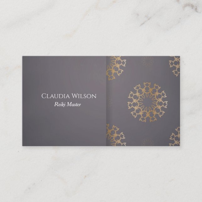 Reiki Master Spiritual Energy Healer Visitenkarte (Vorderseite)