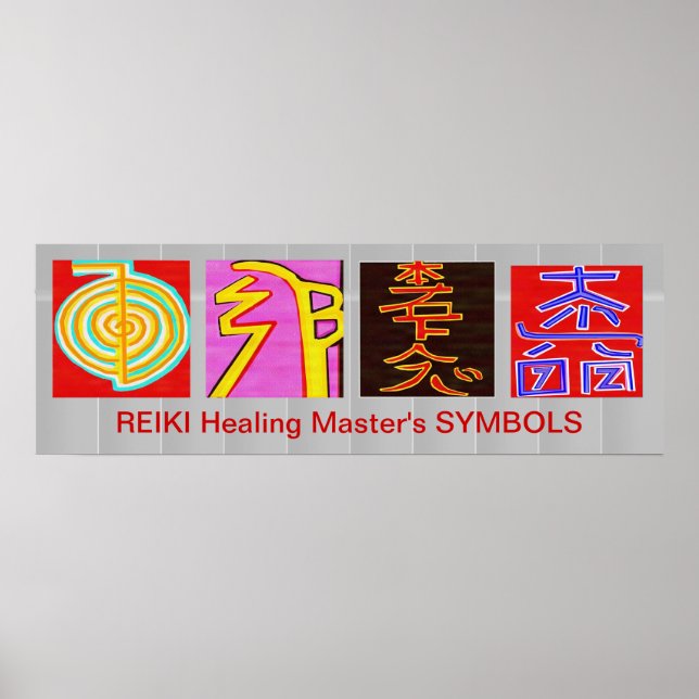REIKI Master Symbols - OmMANTRA Base Poster (Vorne)