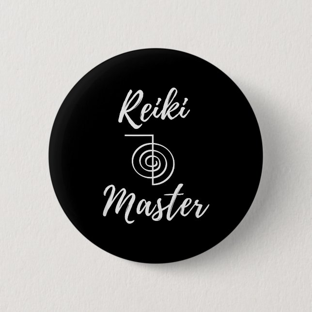 Reiki Master Wellness New Age Chakra Yoga  Button (Vorderseite)
