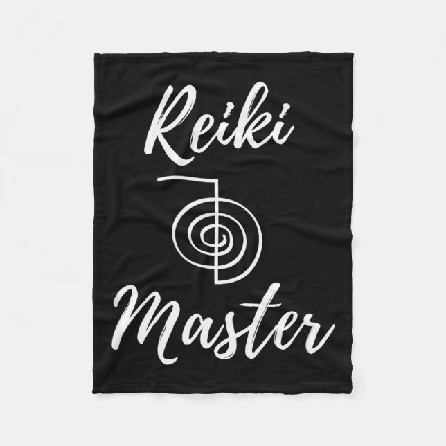 Reiki Master Wellness New Age Chakra Yoga  Fleecedecke (Vorderseite)