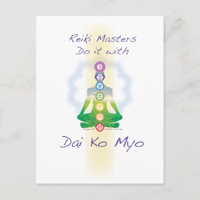 Reiki Masters machen es mit Dai Ko Myo Postkarte (Vorderseite)