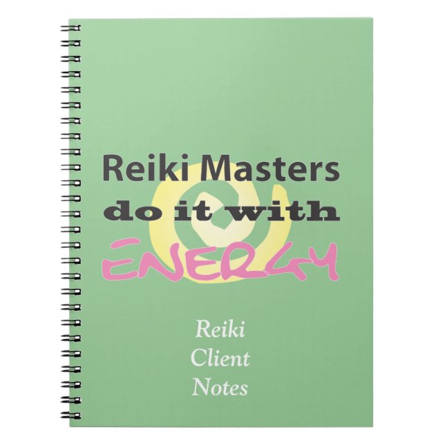 Reiki Masters tun es mit Energie Notizblock (Vorderseite)