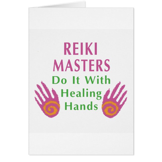 Reiki Masters tun es mit heilenden Händen (Vorne)