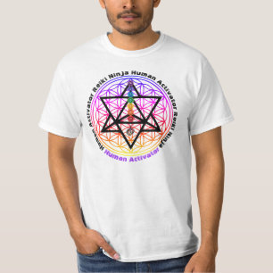 Reiki Ninja menschlicher Aktivator 4 T-Shirt