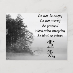 Reiki Postcard Postkarte