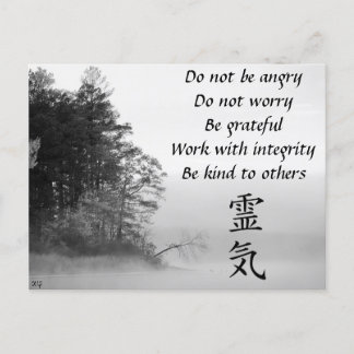 Reiki Postcard Postkarte