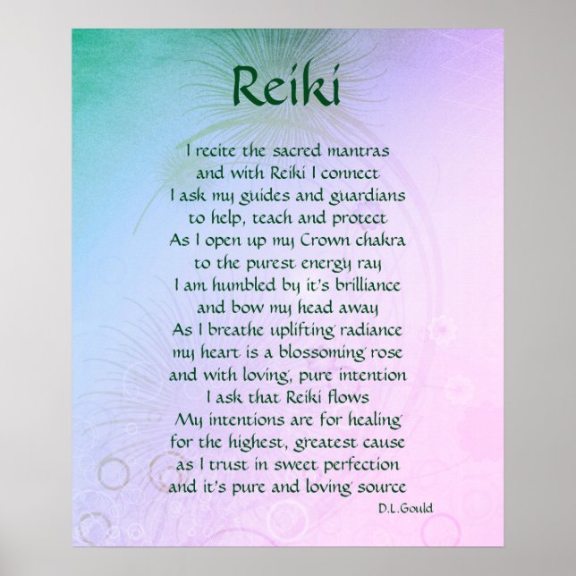 'Reiki'-Poster Poster (Vorne)
