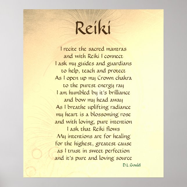 'Reiki'-Poster Poster (Vorne)