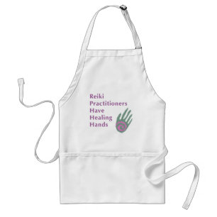 Reiki Practitioner haben heilende Hände Schürze