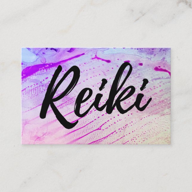 *~* Reiki Practitioner Reiki Master Energy Healer Visitenkarte (Vorderseite)