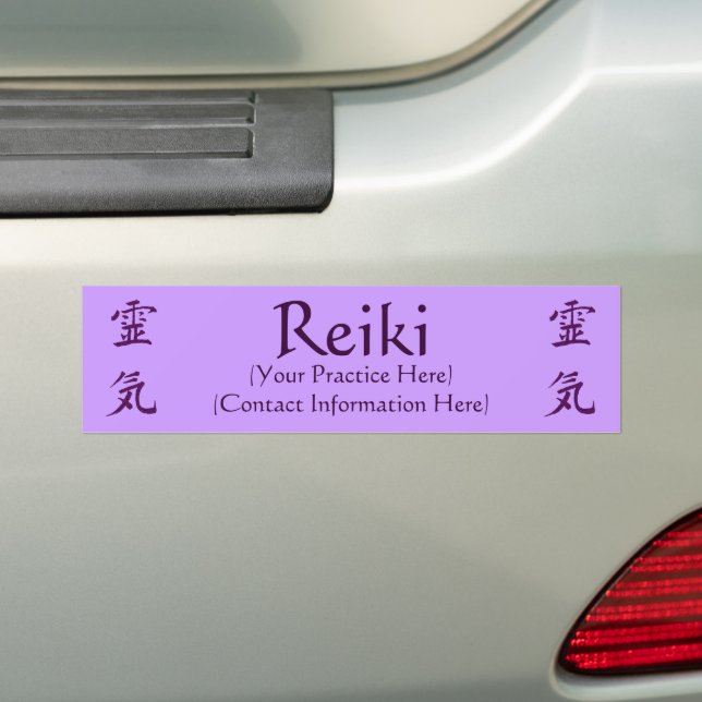 Reiki praktiziert Werbung Autoaufkleber (Auf Auto)