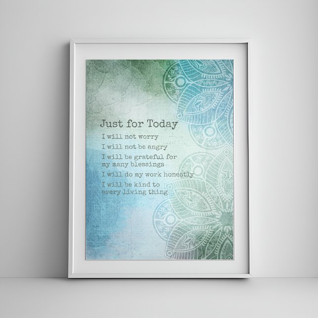 Reiki Prayer - 5 Daily Principles Poster (Von Creator hochgeladen)