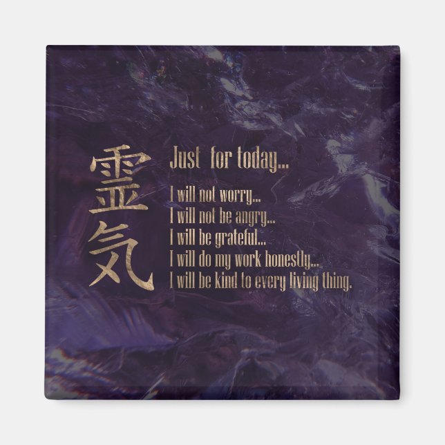 Reiki Principles - Reiki PEmpfangs Magnet (Vorne)