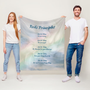 Reiki Prinzipien Fleecedecke
