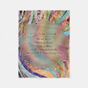 Reiki Prinzipien - Reiki Gebote Fleecedecke