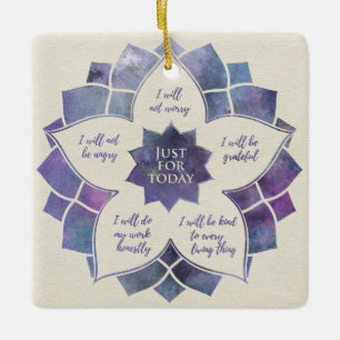 Reiki Prinzipien - Reiki Gebote Keramikornament