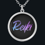 *~* Reiki Schmuck mit Absicht(r) hohem Vibe<br><div class="desc">*Round Halskette mit einem schwarzen Hintergrund mit dem Wort "Reiki" in einem schillernden Neon design.* der Steigung Reiki Meister, Reiki Praktiker und Reiki Studenten sind nicht die einzigen gezeichnet zu dieser atemberaubenden Halskette. Diese Halskette würde jemand ein großes Geschenk machen, das eben zu Reiki abgestimmt wurde. Wenn Sie angezogen zu...</div>