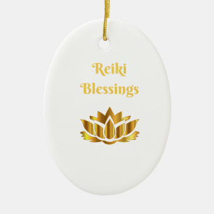 "Reiki Segen" Zitat Keramik Ornament