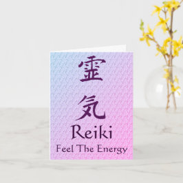 Reiki-Symbol fühlt sich als "Energy Blank Note Car Karte