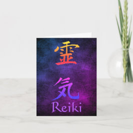 Reiki Symbol Rainbow Anpassbare Notenkarte Karte