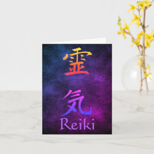 Reiki Symbol Rainbow Anpassbare Notenkarte Karte