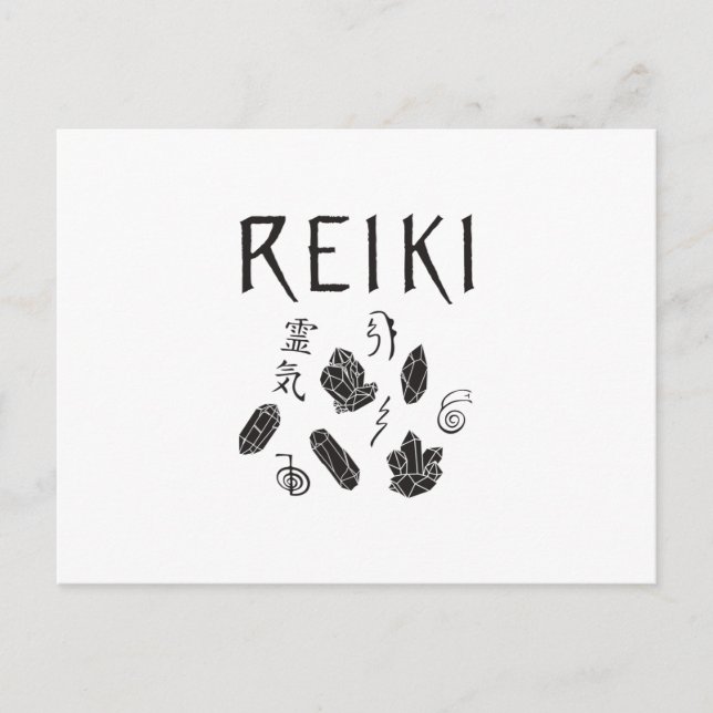 Reiki Symbols | Geschenkideen für Esoteriker Postkarte (Vorderseite)
