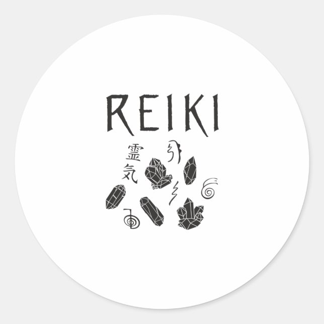 Reiki Symbols | Geschenkideen für Esoteriker Runder Aufkleber (Vorderseite)