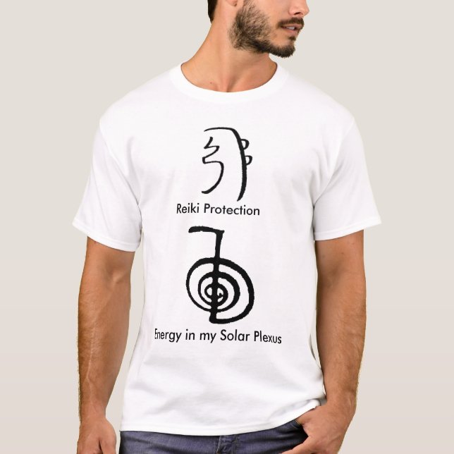 Reiki T - Shirt für Energie und Schutz (Vorderseite)