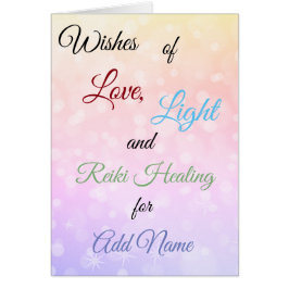 Reiki themed Get Well Greeting
