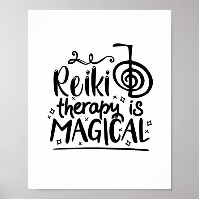 Reiki Therapy | Reiki Master Spiritual Reiki Gesch Poster (Vorne)