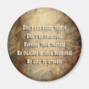 REIKI Usui Prinzipien Magnet