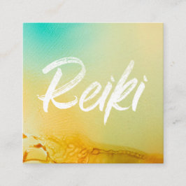 *~* Reiki VorlagenReiki Praktiker-Energie-Heiler Quadratische Visitenkarte