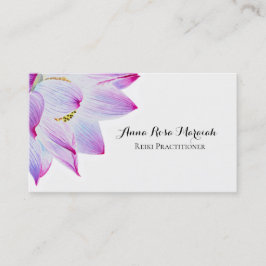*~* Reiki Yoga Energy Healer Light Fill Lotus Visitenkarte