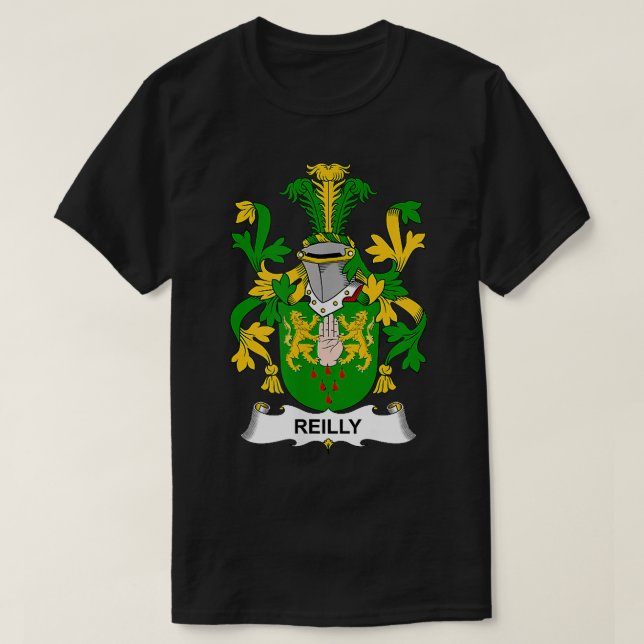 Reilly Coat of Arms  Family Crest  T-Shirt (Design vorne)
