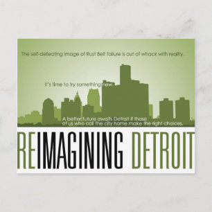 Reimagining Detroit Postcard Postkarte