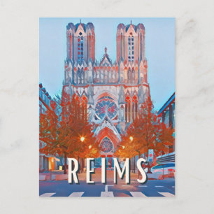 Reims Foto Vintage Postkarte