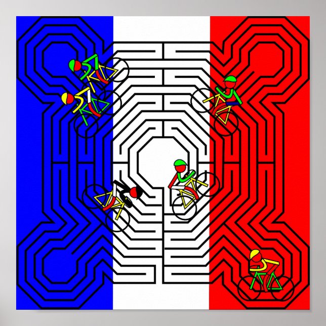 Reims Labyrinth - Tour de France Poster (Vorne)