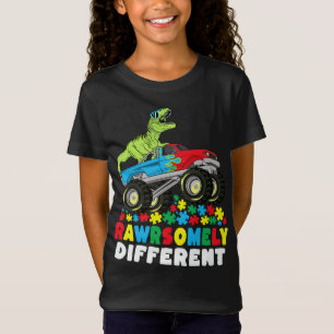 Rein anders als der Rex Monster Truck Autismus T-Shirt