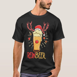 Rein-Beer Rentier Beer Lover Weihnachtsfeier T-Shirt
