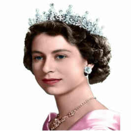 Reina de Inglaterra1 Freistehende Fotoskulptur