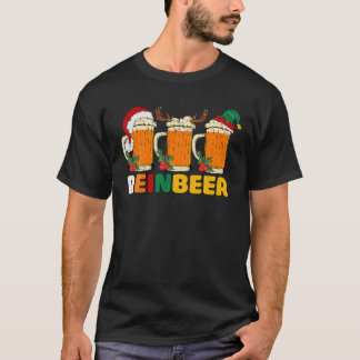 Reinbeer Funny Reindeer Christmas Beer Xmas Gesche T-Shirt