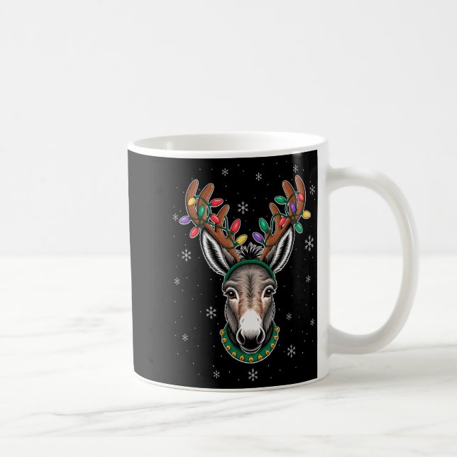Reindeer Antlers Cute Christmas Animal Xmas Kids  Kaffeetasse (Rechts)