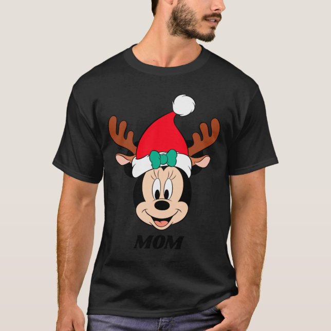 Reindeer Antlers Santa Hat  T-Shirt (Vorderseite)