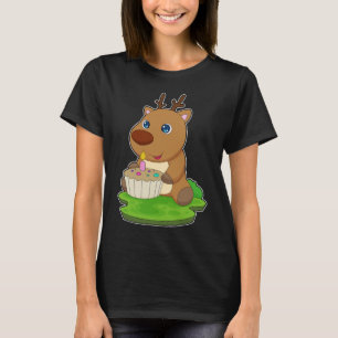 Reindeer Birthday Cake T-Shirt