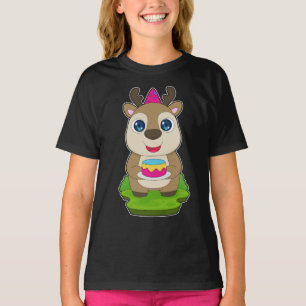 Reindeer Birthday Party hat T-Shirt