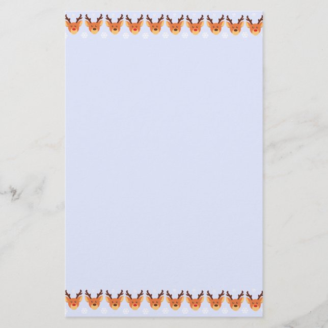 Reindeer Briefpapier (Vorderseite)
