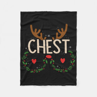 Reindeer Chest Nuts Matching Chestnuts Christmas C Fleecedecke