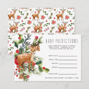 Reindeer Christmas Baby Shooting Game Einladung